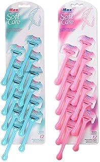 Max Soft Care Razors Shaving Handle System for Daily Grooming Smooth ...