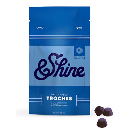 & Shine Blueberry Troche 10mg 10pk