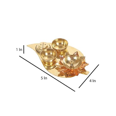 Buy Suhaya Pooja Diya & Thali Set Online in India | Vaaree