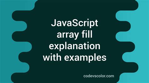 Image result for JavaScript Fill in Array