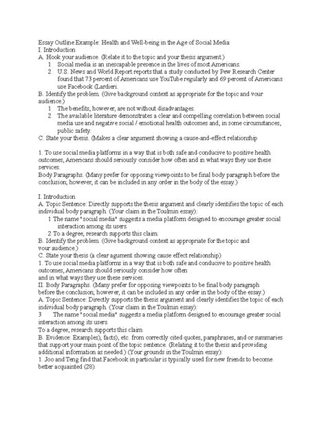 Image result for Example of a Good Outline