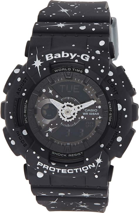 Casio Baby-g Analog-Digital Black Dial Women's Watch - BA-110ST-1ADR ...