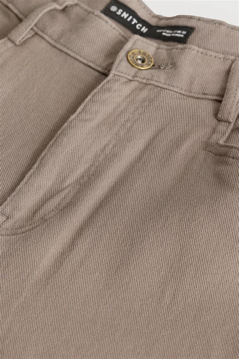 Buy Men's Camille Light Brown Plain Relaxed Fit Chinos Online | Snitch ...