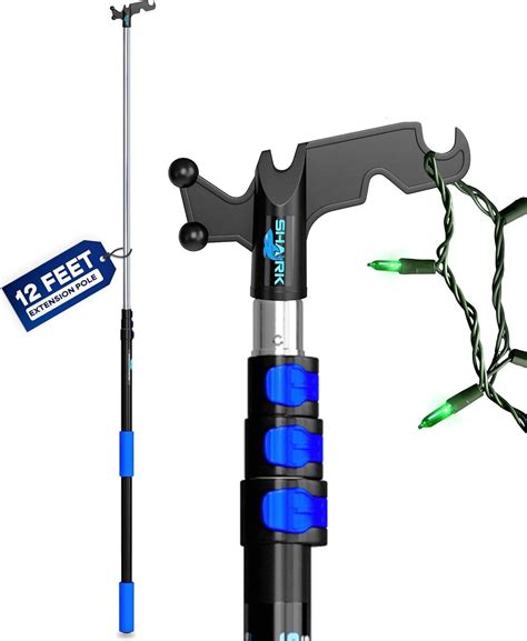 Sand Shark Telescopic Extension Pole with Hook, Lightweight Aluminum ...
