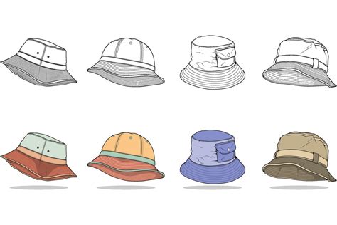Bucket Hat Drawing Tutorial 的图像结果