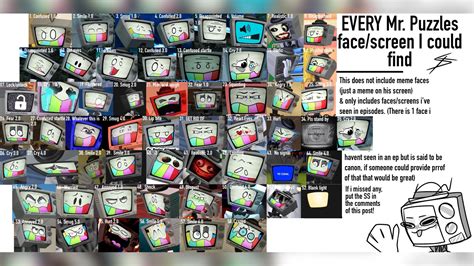 Mr puzzles all faces / screens (SS COMP MADE BY ME) | Puzzle man, Tv ...