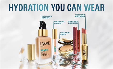 Buy Lakme 9to5 Hya Matte Foundation + Hyaluronic Acid Cool Cocoa - 25ml ...
