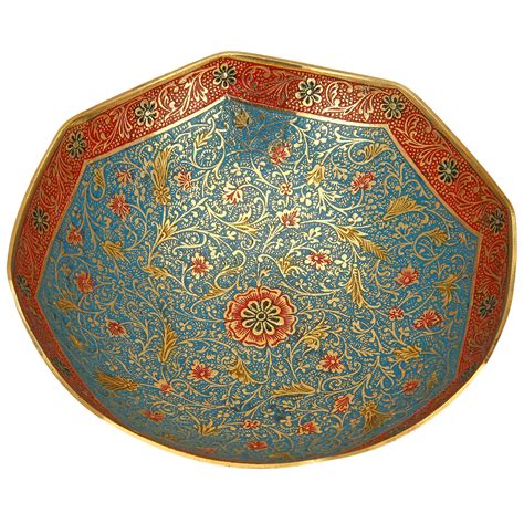 Meenakari Brass Bowl – RustikCraft