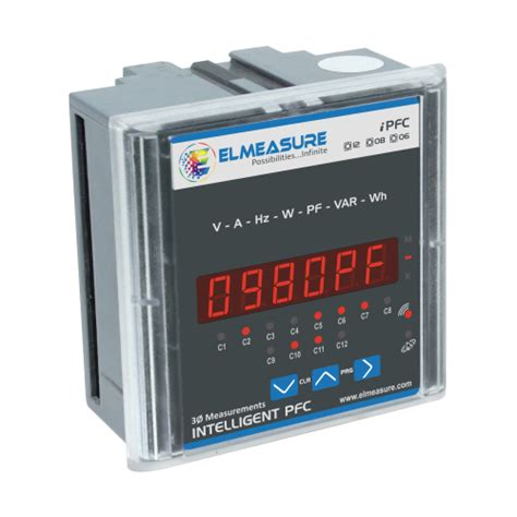 Buy Elmeasure Intelligent Power Factor Controller with MFM 4 Stage 4 ...
