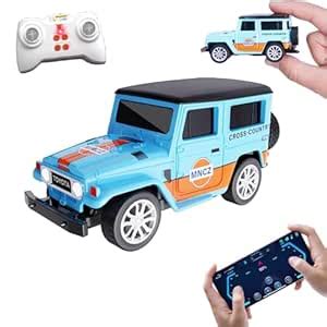 Bestie toys Remote Control Small Car, 1:64 Scale Off-Road RC Car, USB ...