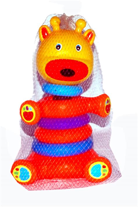 smiles creation Plastic Rainbow Stacking Rings : Amazon.in: Toys & Games