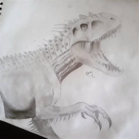 Indominus rex drawing by DaniHP27 on DeviantArt