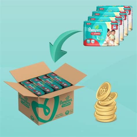 Pampers Pants Diapers Monthly Mega Box - M - Buy 152 Pampers Cotton ...