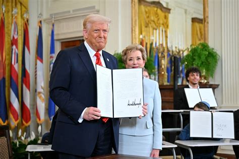 Trump signs order gutting Department of Education while surrounded by ...