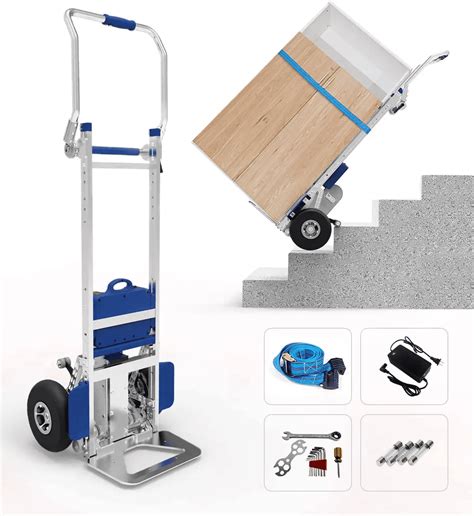 XSTO ZW7200G Electric Stair Climbing Hand Truck - 440lb, Motorized ...