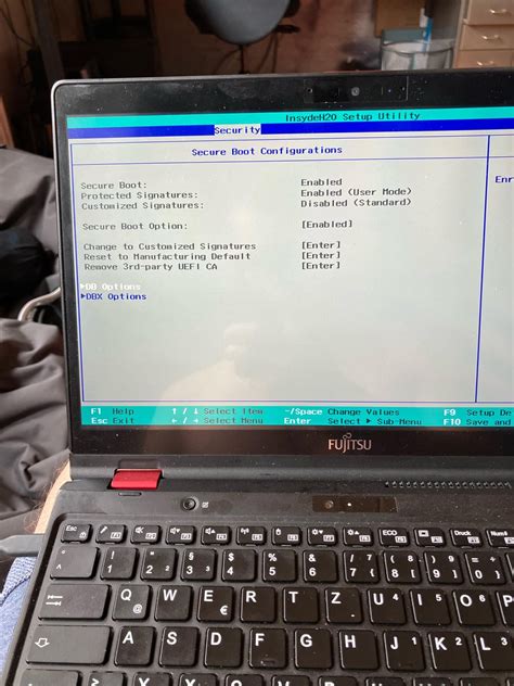 Image result for Fujitsu Boot Menu