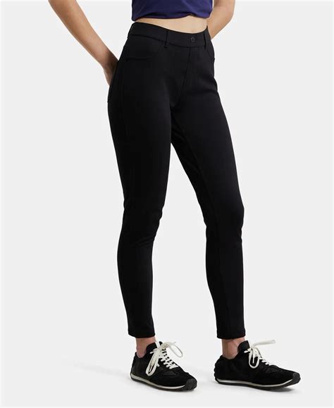 Buy Super Combed Cotton Rich Elastane Slim Fit Jeggings With Pockets ...