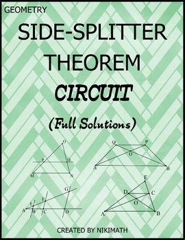 Image result for Side Splitter Theorem Worksheet.pdf