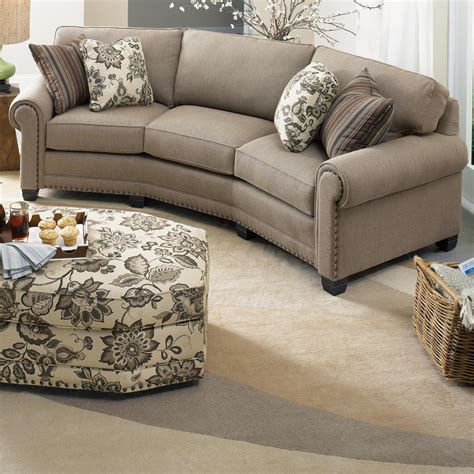 Smith Brothers 393 393-12 3016 Traditional Conversation Sofa with ...