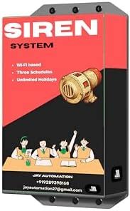 Jay Automation Automatic School Bell Siren Timer WiFi 40 Rings Per Day ...
