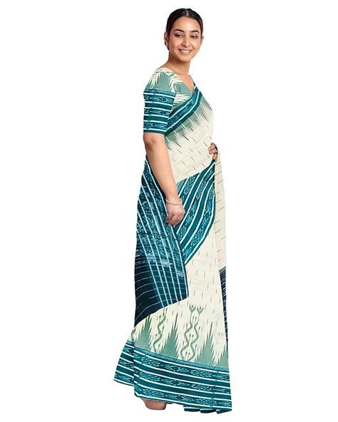 Buy NUAPATANAPATA Odisha Sambalpuri Handloom Women's Cotton Saree ...