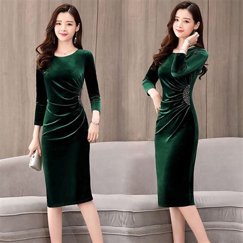 Buy Sexy Corduroy Dress Modern Qipao Women Chinese Style Traditional ...