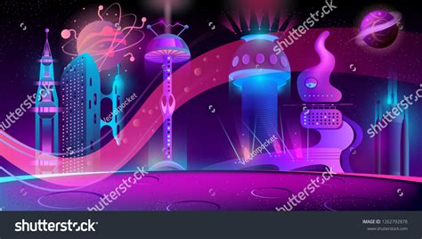 Alien City Background 的图像结果