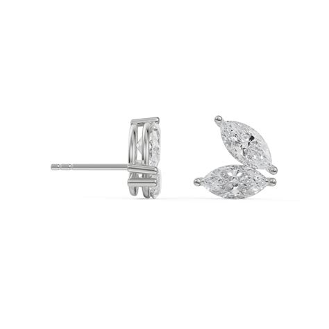 Buy Butterfly Marquise Lab Grown Diamond Studs Online At Emori