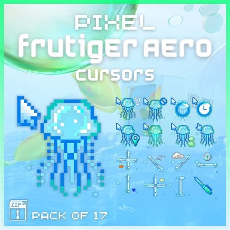 Frutiger Aero Animated Cursors - Full Aesthetic Pack of All 17 States ...