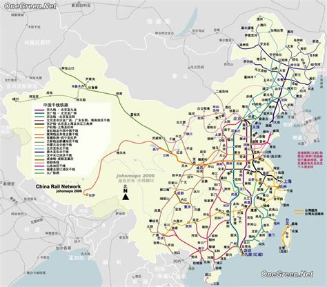 中国铁路网络地图_交通地图库_地图窝