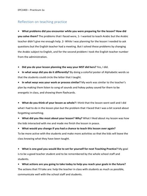 Teaching Reflection 的图像结果