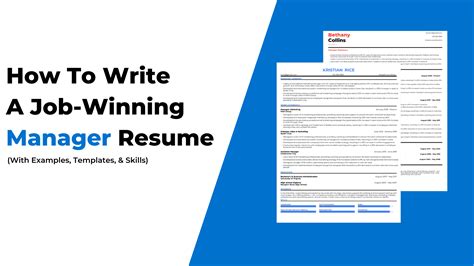 Manager Resume Examples For 2025 (20+ Skills & Templates)