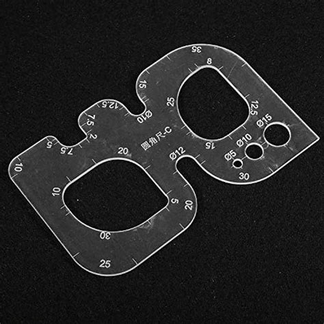 Clear Acrylic Circle Template, Round Corner | Ubuy India