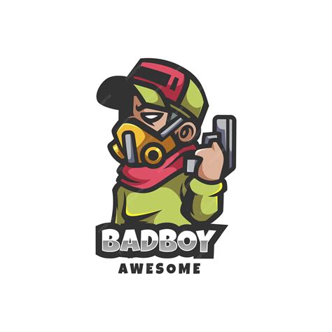 Premium Vector | Bad boy logo
