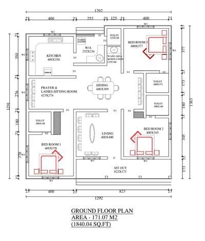 Designs by Civil Engineer Prajeesha Sreekumar, Thrissur | Kolo