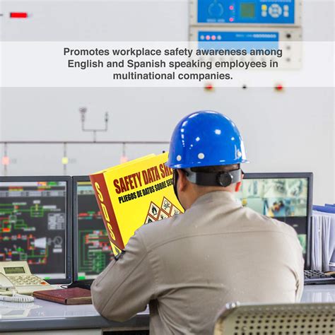 SDS Binder, Heavy Duty 3 Ring Binder 3 Inch, English Spanish Bilingual ...