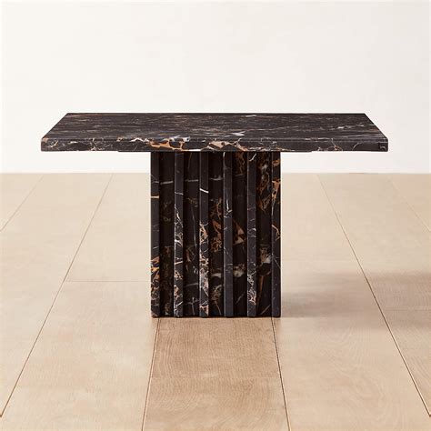 T Short Marble Side Table + Reviews | CB2 Canada