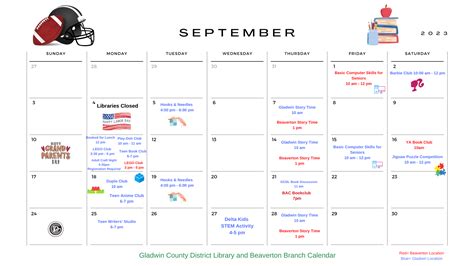 Events - Gladwin County District Library