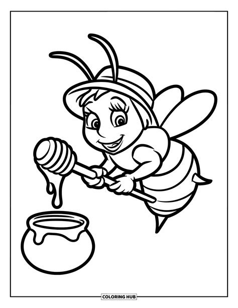 70+ Honey Bee Coloring Pages for Kids & Adults (Free Printable PDFs)