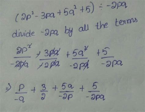 (2p2-3pq+5q2+5) by -2pq - Brainly.in
