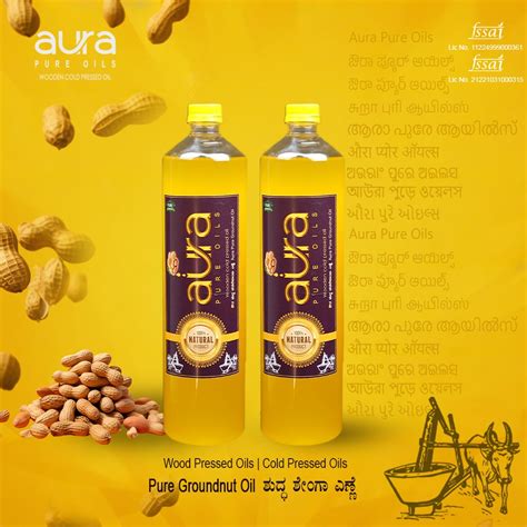 Wood Pressed Groundnut Oil | Cold Pressed | Peanut Oil | 2L | 100% Pure ...