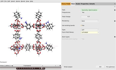 Building Frameworks and Reticular Compounds — Tutorials 2021.1 ...