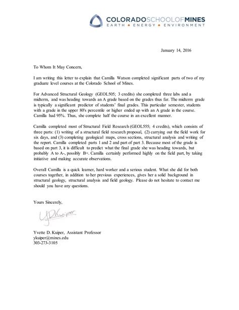 Stanford Geology Recommendation Letter Requirements