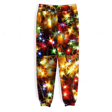 Christmas Men's Fleece Sweatpants Drawstring Elastic Waist Party ...