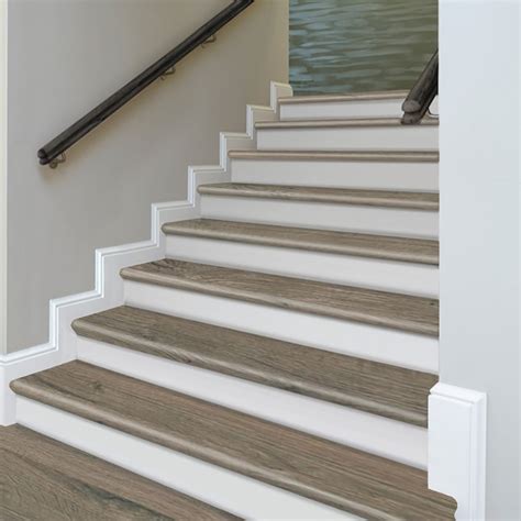Zamma Cap A Tread Stair Renewal System 12.125-in x 47-in Greige Oak ...