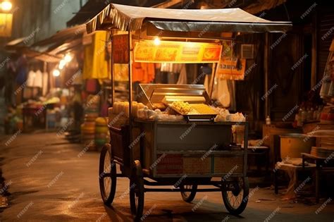 Premium Photo | Traditional Mexican street food cart with tacos ...