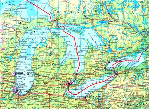 America Map Great Lakes - Hayley Drumwright