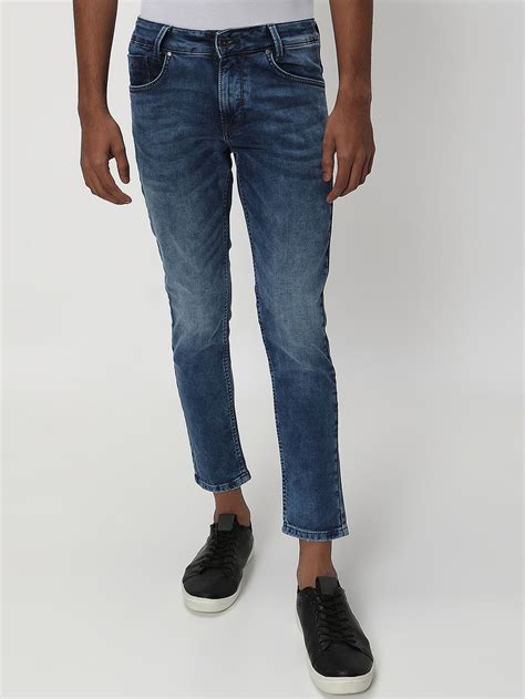 Ankle Length Jeans for Mens - Mufti Jeans