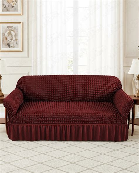 Lukzer Turkish Design Bubble Pattern Sofa Cover Bubble Wine Red (SC-09