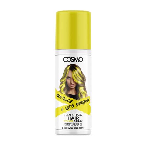 NEON HAIR COLOUR SPRAY - YELLOW – COSMO Online Shop